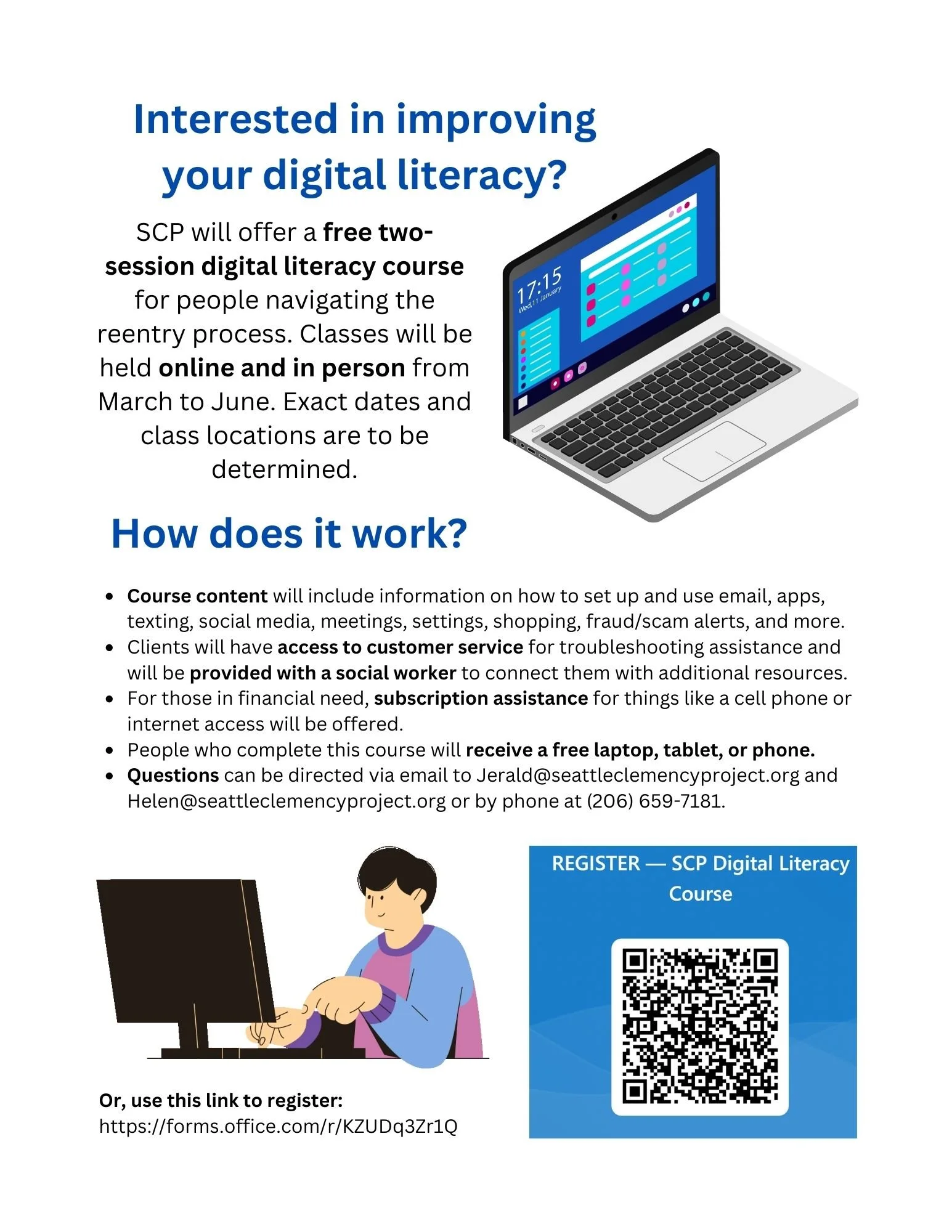 Seattle Clemency Project hosting a digital literacy course for